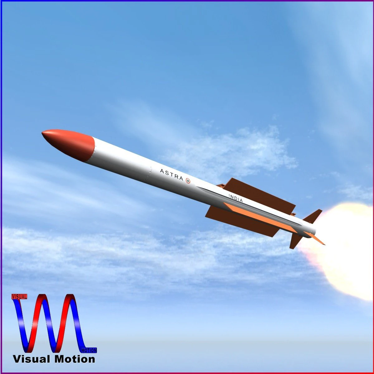 drdo astra brvaam missile 3D Model .c4d .max .obj .3ds .fbx .stl .blend 