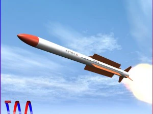Ракета Дрдо Астра Бвраам 3D Модель