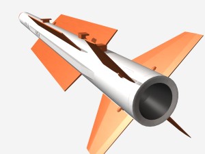 drdo astra brvaam missile Modèle 3D