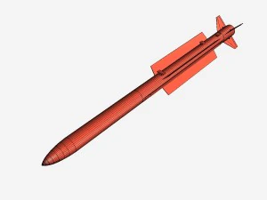 drdo astra brvaam missile 3D Model