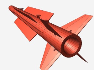 drdo astra brvaam missile Modèle 3D
