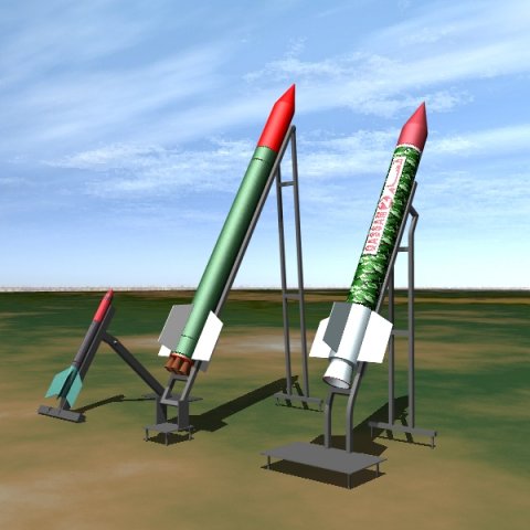 hamas qassam artillery rockets Modelo 3D .c4d .max .obj .3ds .fbx .stl .blend 