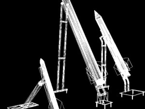 hamas qassam artillery rockets Modelo 3D
