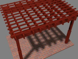 pergola 7 freestanding 3D Model