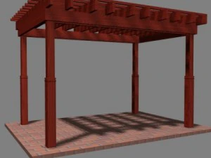 pergola 7 freestanding 3D Model