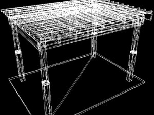 pergola 7 freestanding Modèle 3D
