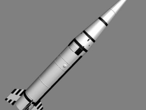 chinese css6 srbm missile 3D Модель