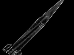 chinese css6 srbm missile 3D Модель