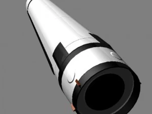 chinese css6 mod 1 srbm missile 3D Model