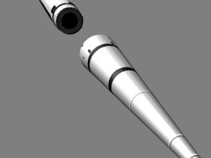 chinese css6 mod 1 srbm missile 3D Model
