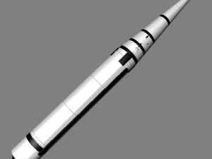 chinese css6 mod 1 srbm missile 3D-Modell