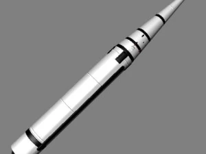 chinese css6 mod 1 srbm missile 3D Model