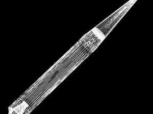chinese css6 mod 1 srbm missile 3D Model