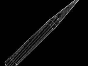 chinese css6 mod 1 srbm missile 3D-Modell