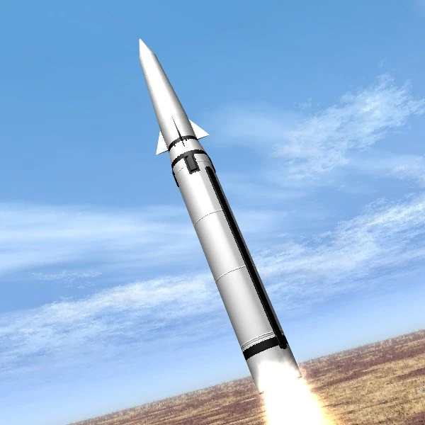 chinese css6 mod 2 srbm missile 3D Model .c4d .max .obj .3ds .fbx .stl .blend