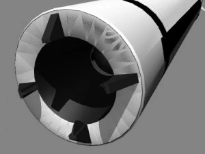 chinese css6 mod 2 srbm missile 3D Model