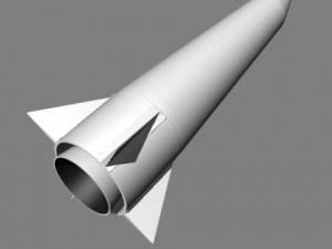 chinese css6 mod 2 srbm missile 3D Модель