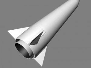 chinese css6 mod 2 srbm missile 3D Model