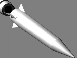 chinese css6 mod 2 srbm missile 3D Model