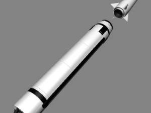 chinese css6 mod 2 srbm missile 3D Model