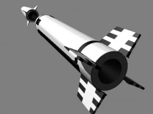 chinese css6 mod 2b srbm missile 3D Model
