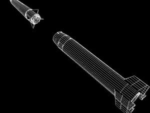 chinese css6 mod 2b srbm missile 3D Model