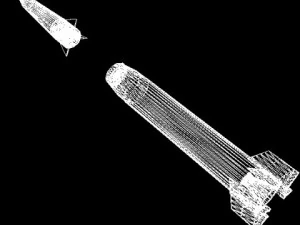 chinese css6 mod 2b srbm missile 3D Model