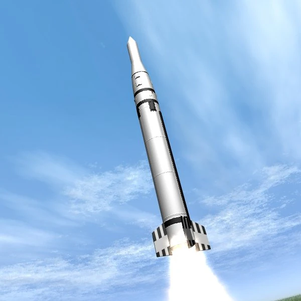 chinese css6 mod 3 srbm missile 3D Model .c4d .max .obj .3ds .fbx .stl .blend