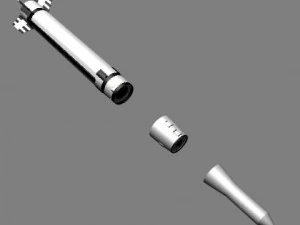 chinese css6 mod 3 srbm missile 3D Model