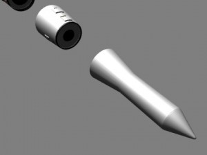 chinese css6 mod 3 srbm missile Modelo 3D