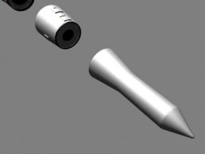 chinese css6 mod 3 srbm missile 3D Model