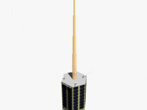 iranian satellite rasad1 Modello 3D