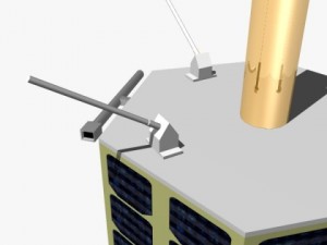 iranian satellite rasad1 Modello 3D