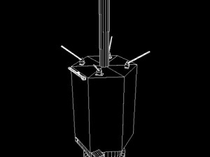 iranian satellite rasad1 Modello 3D