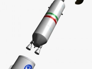 iranian safir2 block i rocket 3D Model