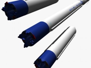 iranian safir2 block ii rocket concept 1 3D Model