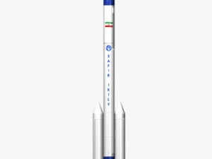 iranian safir2 block ii rocket concept 1 3D Model