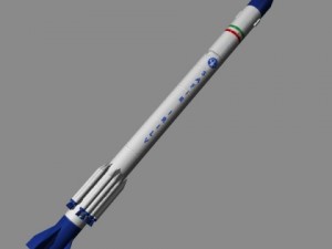 iranian safir2 block ib rocket 3D Модель