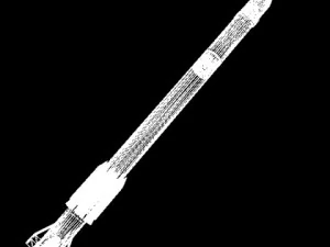 iranian safir2 block ib rocket 3D Model