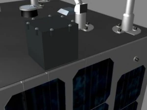 iranian satellite zafar 3D Model