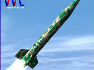 pakistan hatfib bsrsm missile 3D-Modell