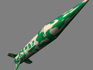 pakistan hatfib bsrsm missile 3D Model
