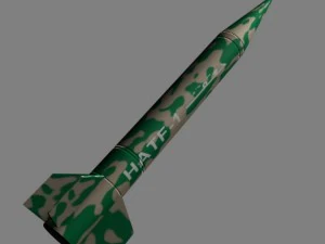 pakistan hatfib bsrsm missile 3D Model