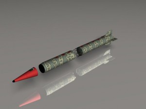 pakistan hatfvi mrbm missile 3Dモデル