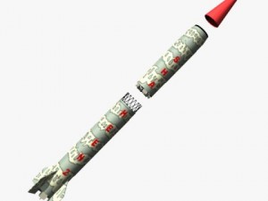 pakistan hatfvi mrbm missile 3Dモデル
