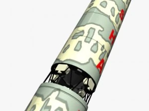 pakistan hatfvi mrbm missile 3D Model