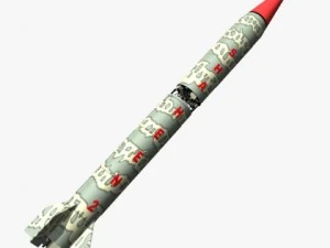 pakistan hatfvi mrbm missile 3D Model