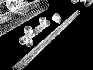 pvc plumbing pipe collection 3D Model
