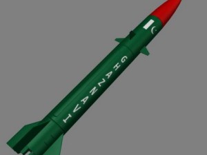 pakistan hatfiii srbm missile 3D Model