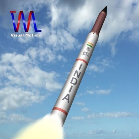 drdo agni4 irbm missile 3D-Modell .c4d .max .obj .3ds .fbx .stl .blend 